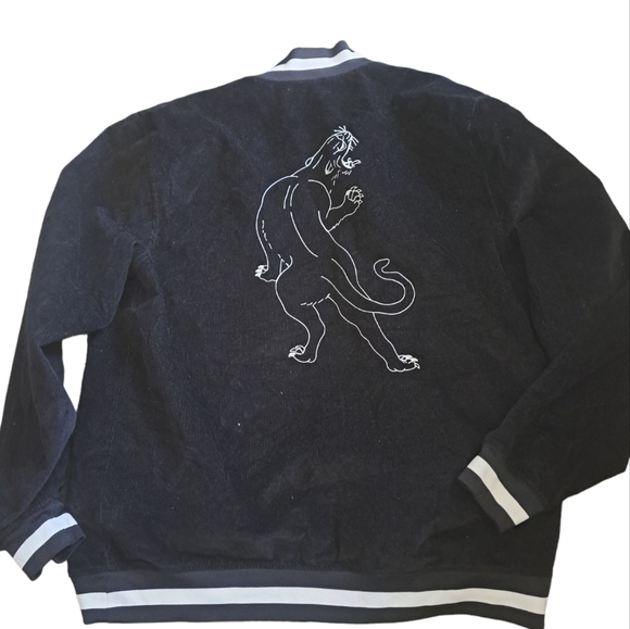 PUMA lightweight corduroy varsity style snap front jacket embroidered GRAPHIC XL - Picture 2 of 10